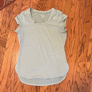 Reebok Green Fitted Cap Sleeve T-Shirt